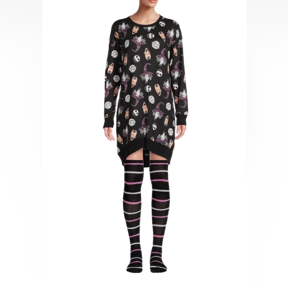 Disney Nightmare Before Christmas Women’s 2XL Set Sleep Shirt And Socks
